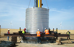 Vertical Corrugated Steel Pipe